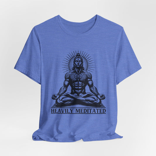Krishna Meditation Lovers Tee | Yoga Asana Ayurveda Prana Chakra| Spiritual | Gift For Him or Her | Unisex Men & Women's T-Shirt | 5D Tees