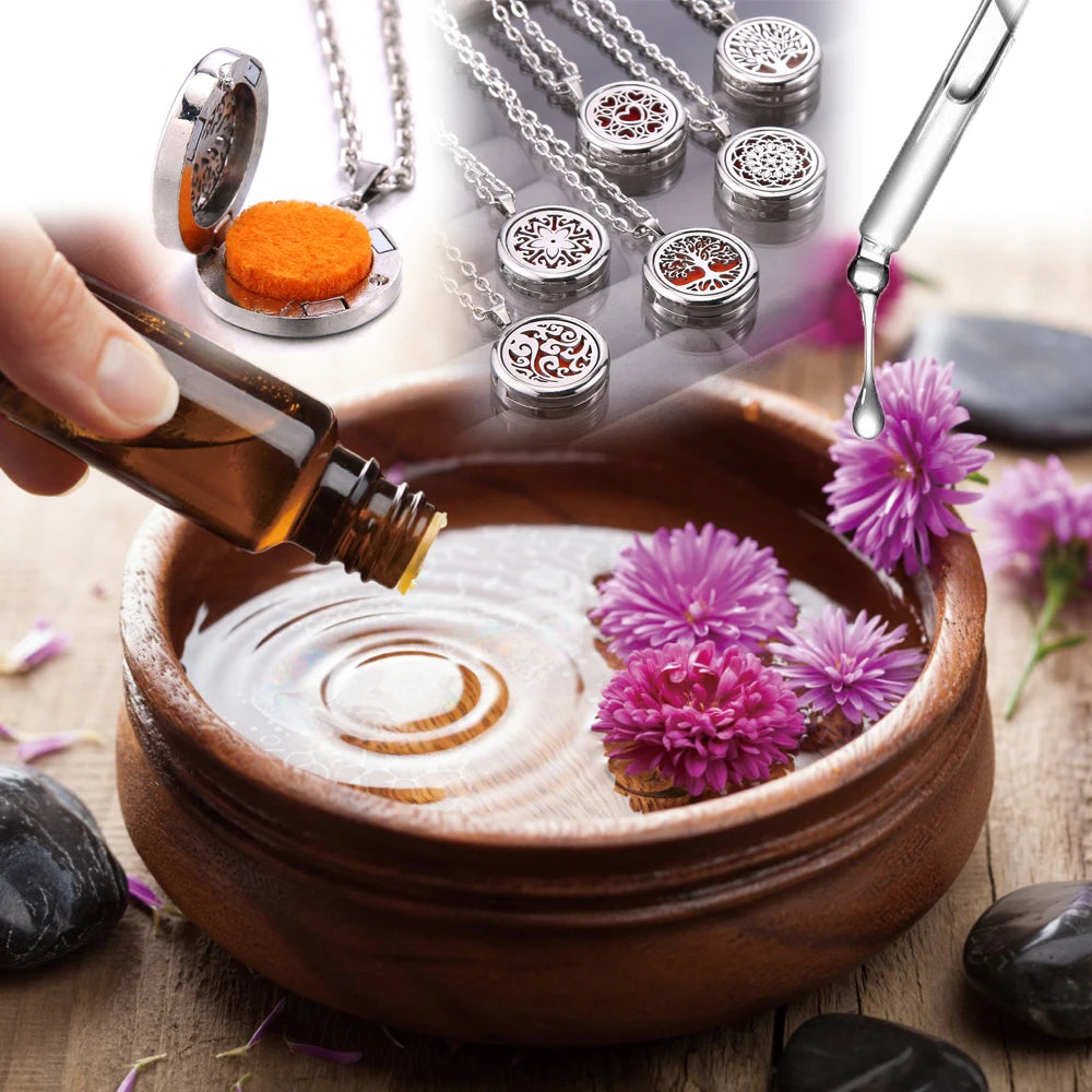 Energy Purifying Aromatherapy Locket | Ornate Essential Oil Diffuser Necklace
