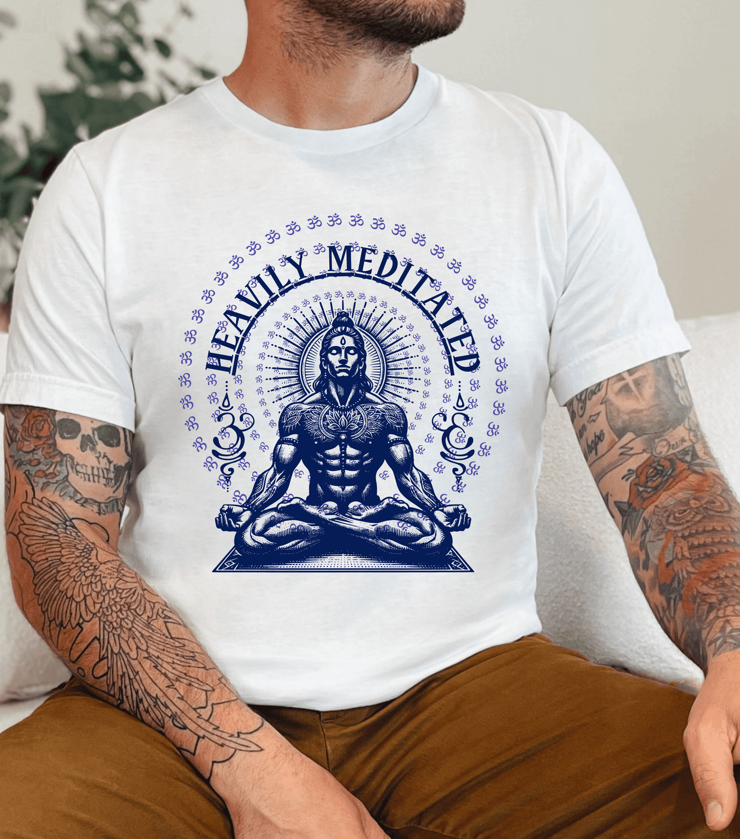 Krishna Meditation Lovers T-Shirt | Yoga Asana Ayurveda Prana Chakra| Spiritual | Gift For Him or Her | Unisex Men & Women's T-Shirt | 5D Tees