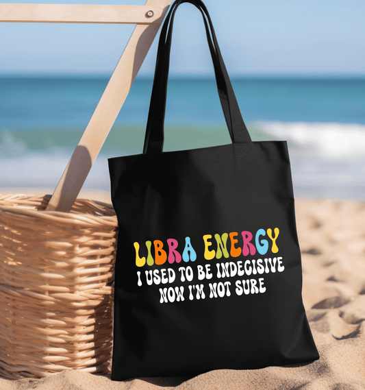 Funny Libra Zodiac Yoga Gym Bag | Spiritual Humor Tote Bag | Chakras | Smudging Astrology Spiritual Gifts for Her