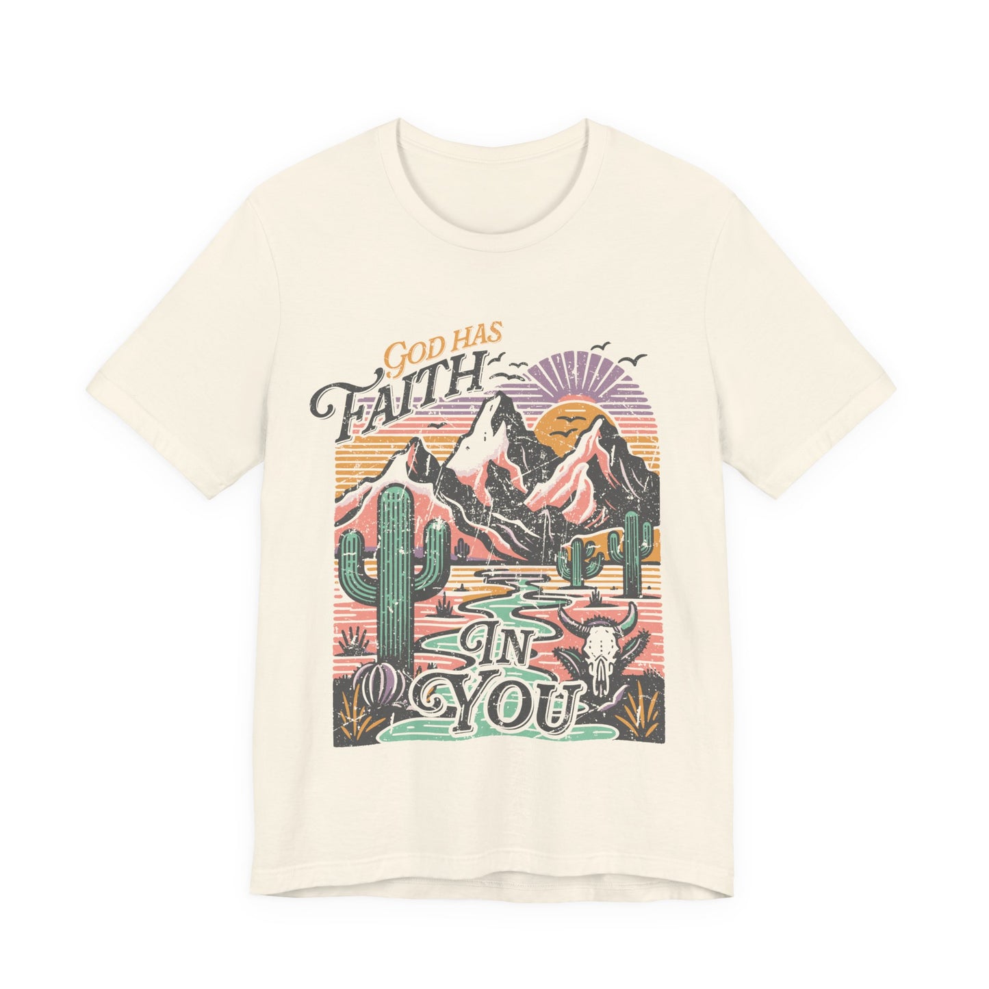 FAITH Tee | Christian Aesthetic Apparel | Spiritual Gift for Him or Her | Unisex Men & Women's T-Shirt | Jesus Bible Prayer Shirt