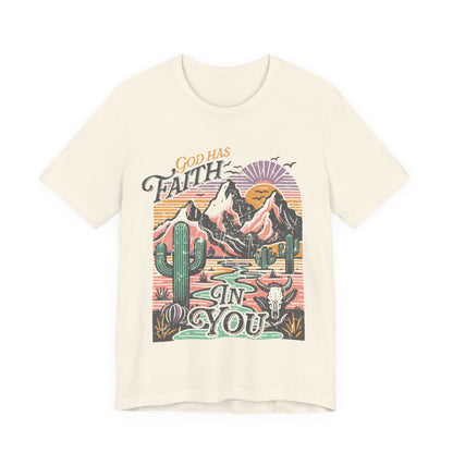FAITH Tee | Christian Aesthetic Apparel | Spiritual Gift for Him or Her | Unisex Men & Women's T-Shirt | Jesus Bible Prayer Shirt