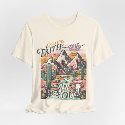 FAITH Tee | Christian Aesthetic Apparel | Spiritual Gift for Him or Her | Unisex Men & Women's T-Shirt | Jesus Bible Prayer Shirt
