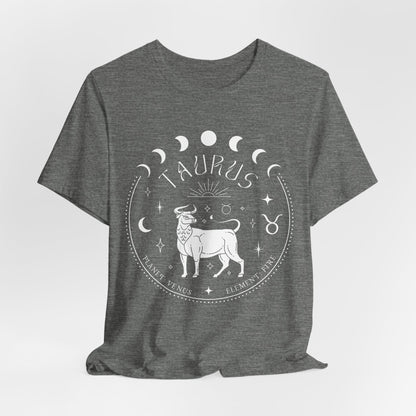 Taurus Zodiac T-Shirt | Star Sign Spiritual Shirt | Astrology Gift For Him or Her | Yoga Meditation Astrological | Unisex Men & Women's T-Shirt