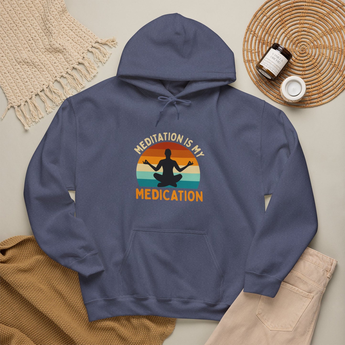 Meditation Energy Hoodie | Abundance Manifestation Mindset | Spiritual Apparel | Gift For Him or Her | Unisex Men & Women's Hoodie
