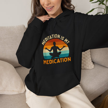 Meditation Energy Hoodie | Abundance Manifestation Mindset | Spiritual Apparel | Gift For Him or Her | Unisex Men & Women's Hoodie
