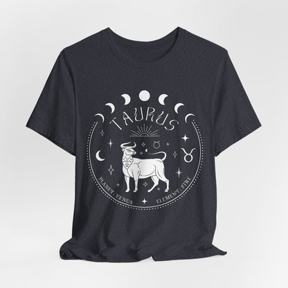 Taurus Zodiac T-Shirt | Star Sign Spiritual Shirt | Astrology Gift For Him or Her | Yoga Meditation Astrological | Unisex Men & Women's T-Shirt
