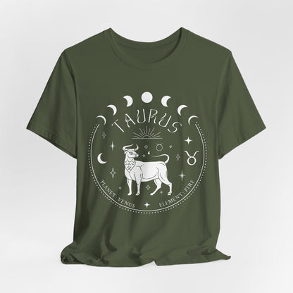 Taurus Zodiac T-Shirt | Star Sign Spiritual Shirt | Astrology Gift For Him or Her | Yoga Meditation Astrological | Unisex Men & Women's T-Shirt