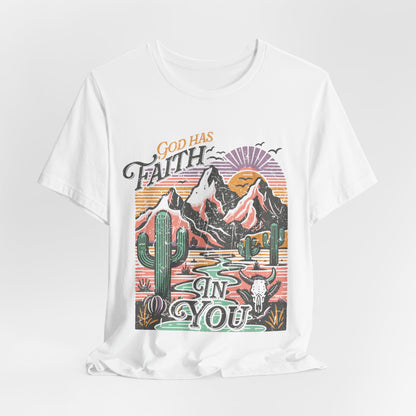 FAITH Tee | Christian Aesthetic Apparel | Spiritual Gift for Him or Her | Unisex Men & Women's T-Shirt | Jesus Bible Prayer Shirt