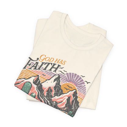 FAITH Tee | Christian Aesthetic Apparel | Spiritual Gift for Him or Her | Unisex Men & Women's T-Shirt | Jesus Bible Prayer Shirt