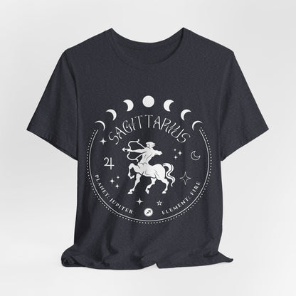 Sagittarius Zodiac Constellation T-Shirt | Star Sign Symbol | Spiritual Tees | Gift For Him or Her | Unisex Men & Women's T-Shirt | 5D Tees
