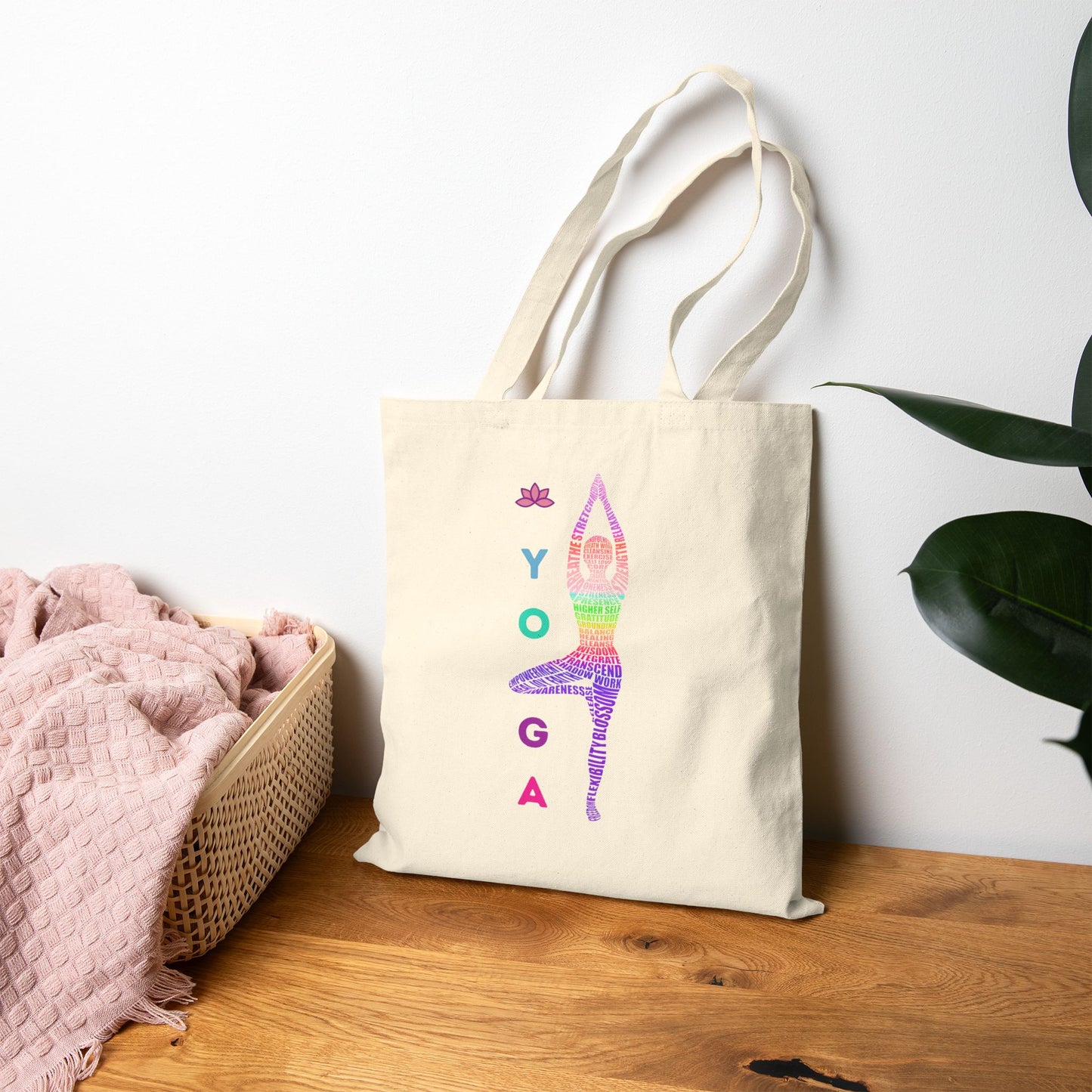 Vibrant Yoga Gym Bag | Spiritual Chakras Tote | Meditation Tools | Namaste Yogi | Spiritual Gift for Her | Gym Bag | Smudging Astrology