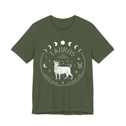 Taurus Zodiac T-Shirt | Star Sign Spiritual Shirt | Astrology Gift For Him or Her | Yoga Meditation Astrological | Unisex Men & Women's T-Shirt