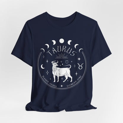 Taurus Zodiac T-Shirt | Star Sign Spiritual Shirt | Astrology Gift For Him or Her | Yoga Meditation Astrological | Unisex Men & Women's T-Shirt