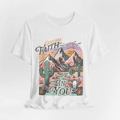 FAITH Tee | Christian Aesthetic Apparel | Spiritual Gift for Him or Her | Unisex Men & Women's T-Shirt | Jesus Bible Prayer Shirt