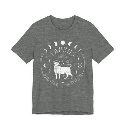 Taurus Zodiac T-Shirt | Star Sign Spiritual Shirt | Astrology Gift For Him or Her | Yoga Meditation Astrological | Unisex Men & Women's T-Shirt