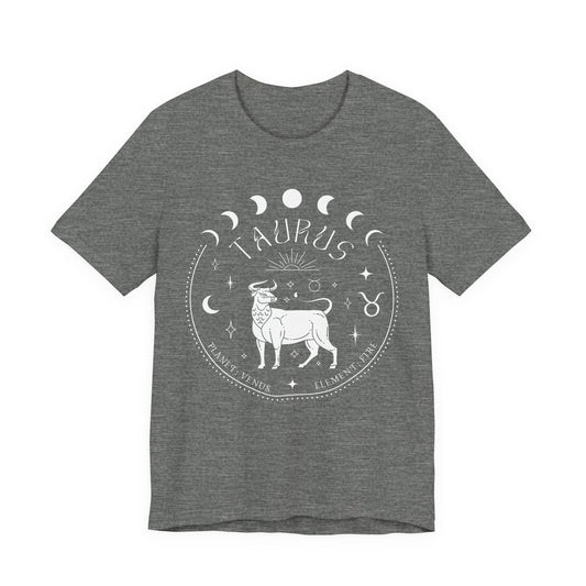 Taurus Zodiac T-Shirt | Star Sign Spiritual Shirt | Astrology Gift For Him or Her | Yoga Meditation Astrological | Unisex Men & Women's T-Shirt