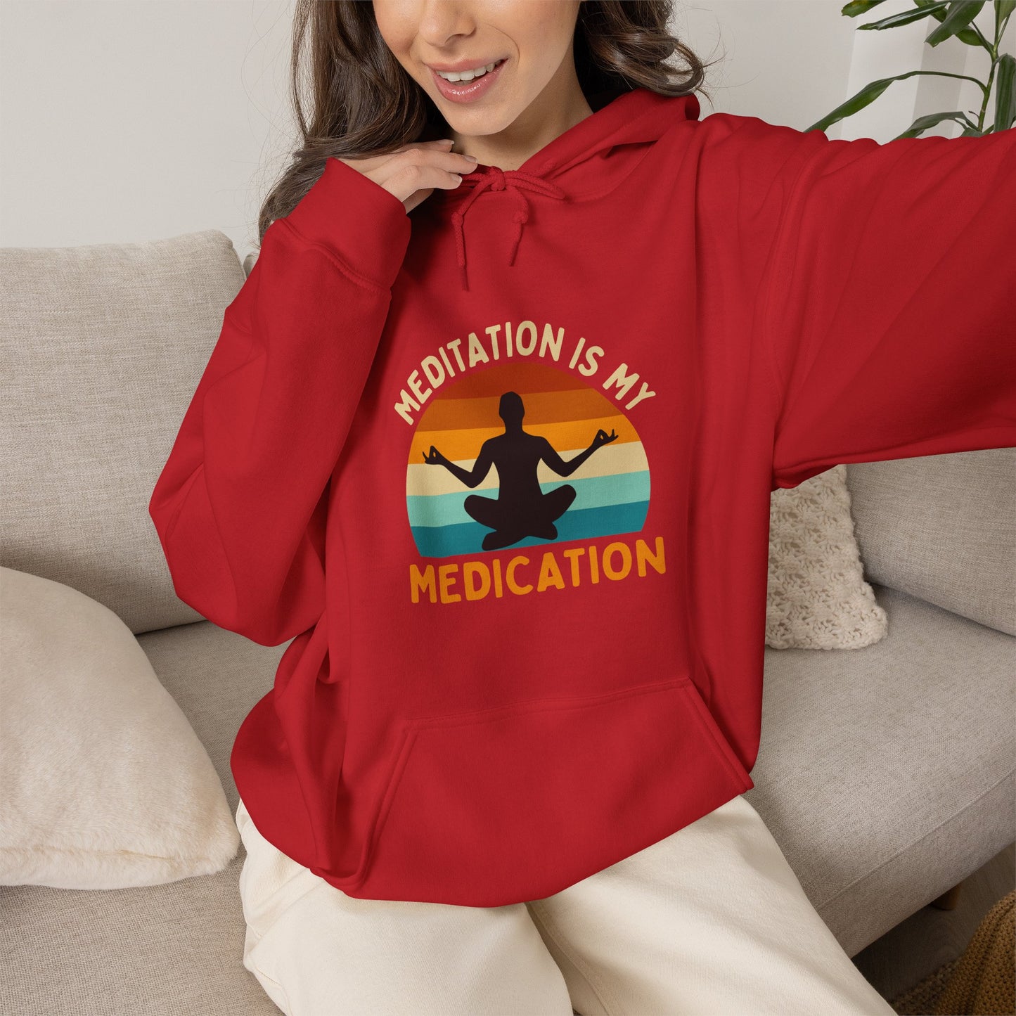 Meditation Energy Hoodie | Abundance Manifestation Mindset | Spiritual Apparel | Gift For Him or Her | Unisex Men & Women's Hoodie