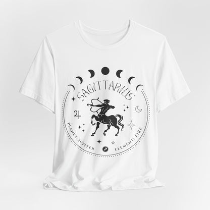 Sagittarius Zodiac Constellation T-Shirt | Star Sign Symbol | Spiritual Tees | Gift For Him or Her | Unisex Men & Women's T-Shirt | 5D Tees