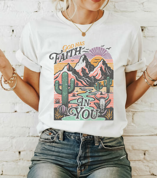 FAITH Tee | Christian Aesthetic Apparel | Spiritual Gift for Him or Her | Unisex Men & Women's T-Shirt | Jesus Bible Prayer Shirt