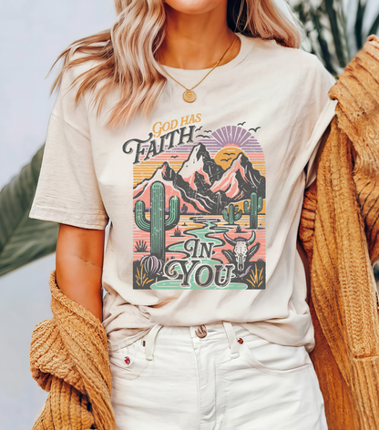 FAITH Tee | Christian Aesthetic Apparel | Spiritual Gift for Him or Her | Unisex Men & Women's T-Shirt | Jesus Bible Prayer Shirt