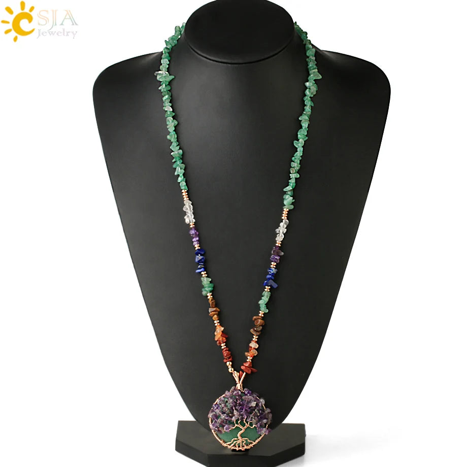 Mystical Pendant | Tree Of Life Chakra Necklace