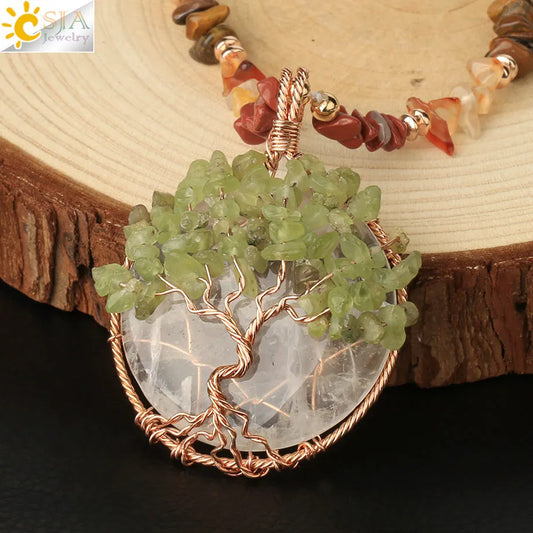 Mystical Pendant | Tree Of Life Chakra Necklace