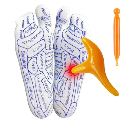 Reflexology Massage Socks - Acupoint Foot Care Tool