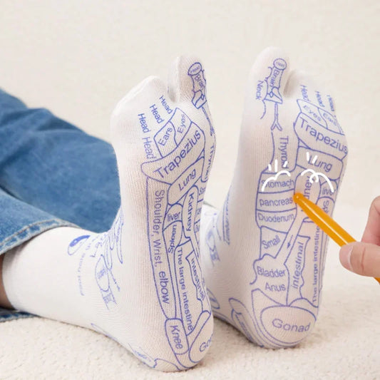 Reflexology Massage Socks - Acupoint Foot Care Tool