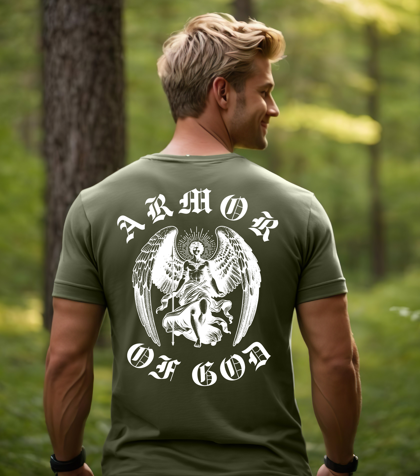 Archangel Michael Armour Of God Shirt | Divine Masculine Energy | Spiritual Clothing Gift For Him | Mens Spiritual Apparel