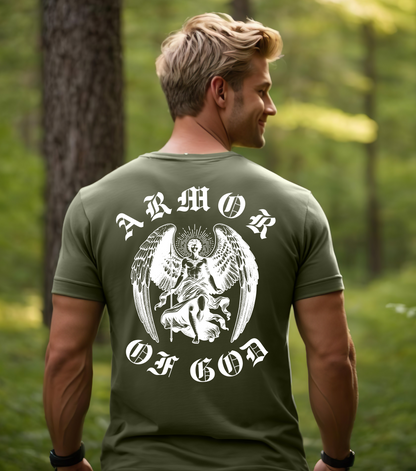 Archangel Michael Armour Of God Shirt | Divine Masculine Energy | Spiritual Clothing Gift For Him | Mens Spiritual Apparel