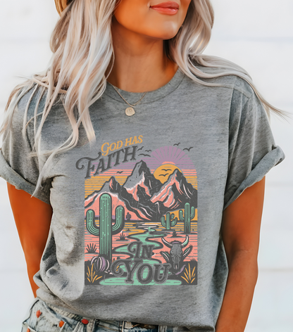 FAITH Tee | Christian Aesthetic Apparel | Spiritual Gift for Him or Her | Unisex Men & Women's T-Shirt | Jesus Bible Prayer Shirt