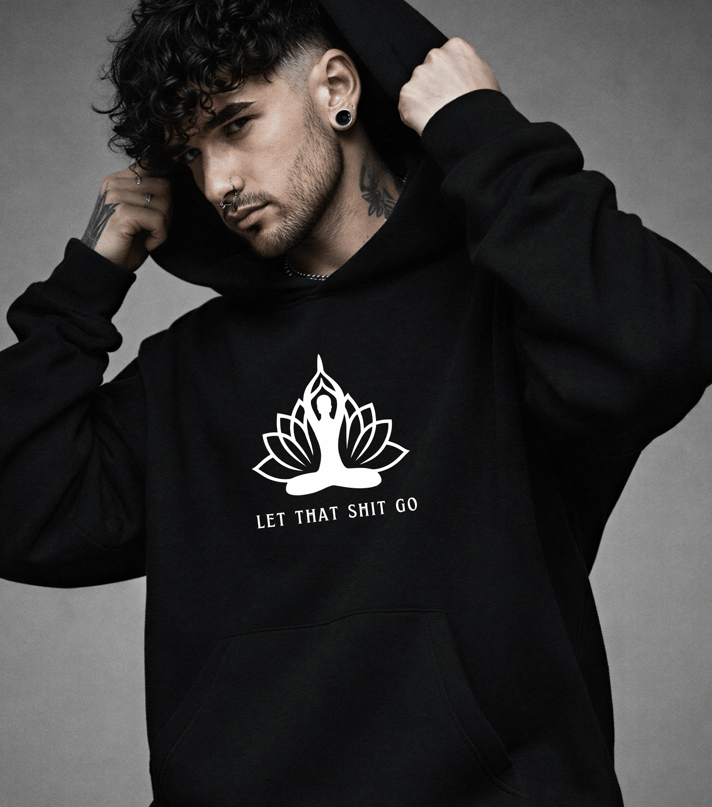 Meditation Yoga Hoodie | Positive Affirmation Humor | Spiritual Apparel | Gift For Him or Her | Unisex Men & Women's Sweatshirt Hoodie