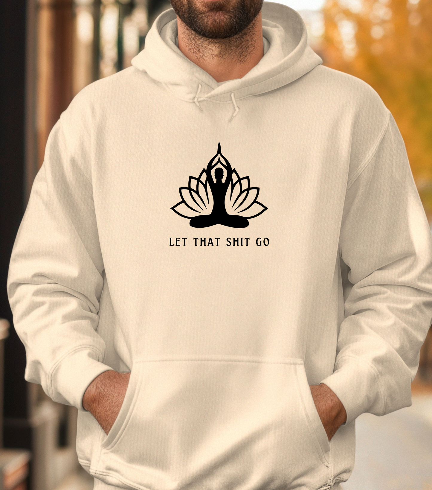 Meditation Yoga Hoodie | Positive Affirmation Humor | Spiritual Apparel | Gift For Him or Her | Unisex Men & Women's Sweatshirt Hoodie