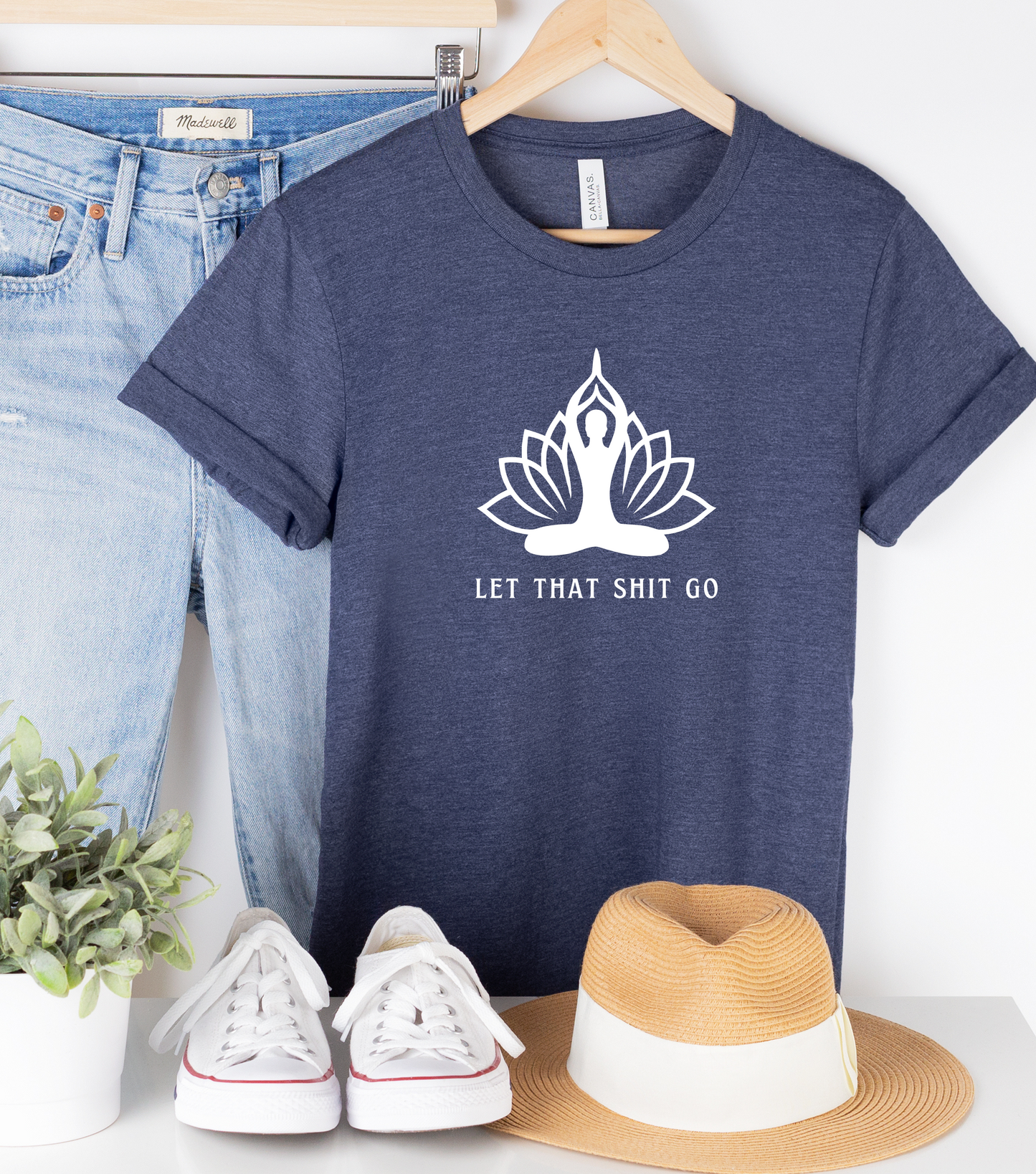 Positive Affirmation Yoga T-Shirt | Meditation Mantra Humor Tee | Spiritual Apparel | Gift For Him or Her  | Unisex Men & Women's T-Shirt | 5D Tees