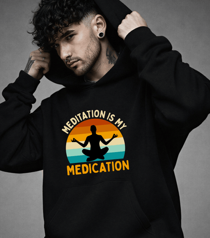 Meditation Energy Hoodie | Abundance Manifestation Mindset | Spiritual Apparel | Gift For Him or Her | Unisex Men & Women's Hoodie