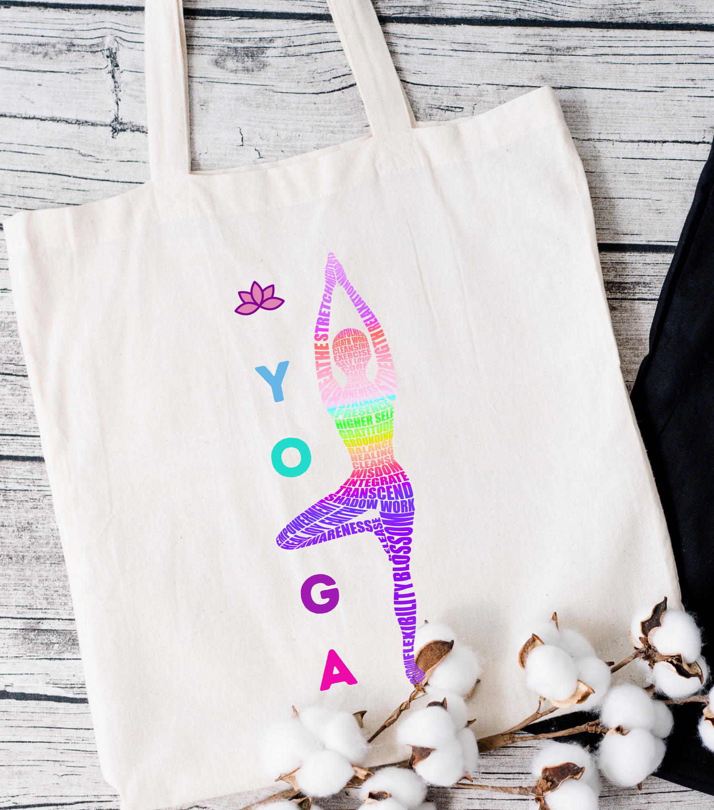 Vibrant Yoga Gym Bag | Spiritual Chakras Tote | Meditation Tools | Namaste Yogi | Spiritual Gift for Her | Gym Bag | Smudging Astrology