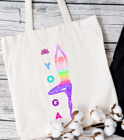 Vibrant Yoga Gym Bag | Spiritual Chakras Tote | Meditation Tools | Namaste Yogi | Spiritual Gift for Her | Gym Bag | Smudging Astrology