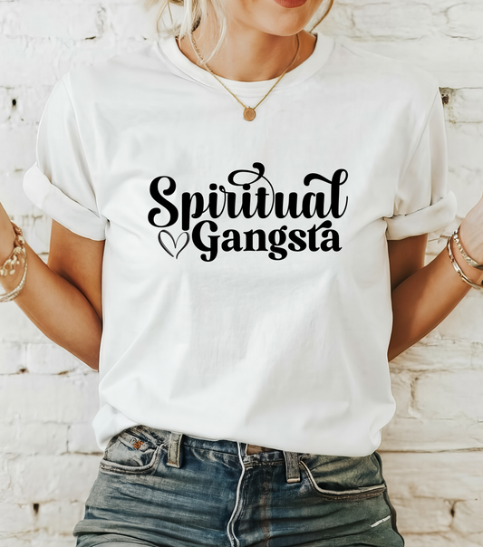 Funky Spiritual Gangster T-Shirt | 5D High Frequency Spiritual Apparel | Gift For Him or Her | | Unisex Men & Women's T-Shirt | 5D Tees