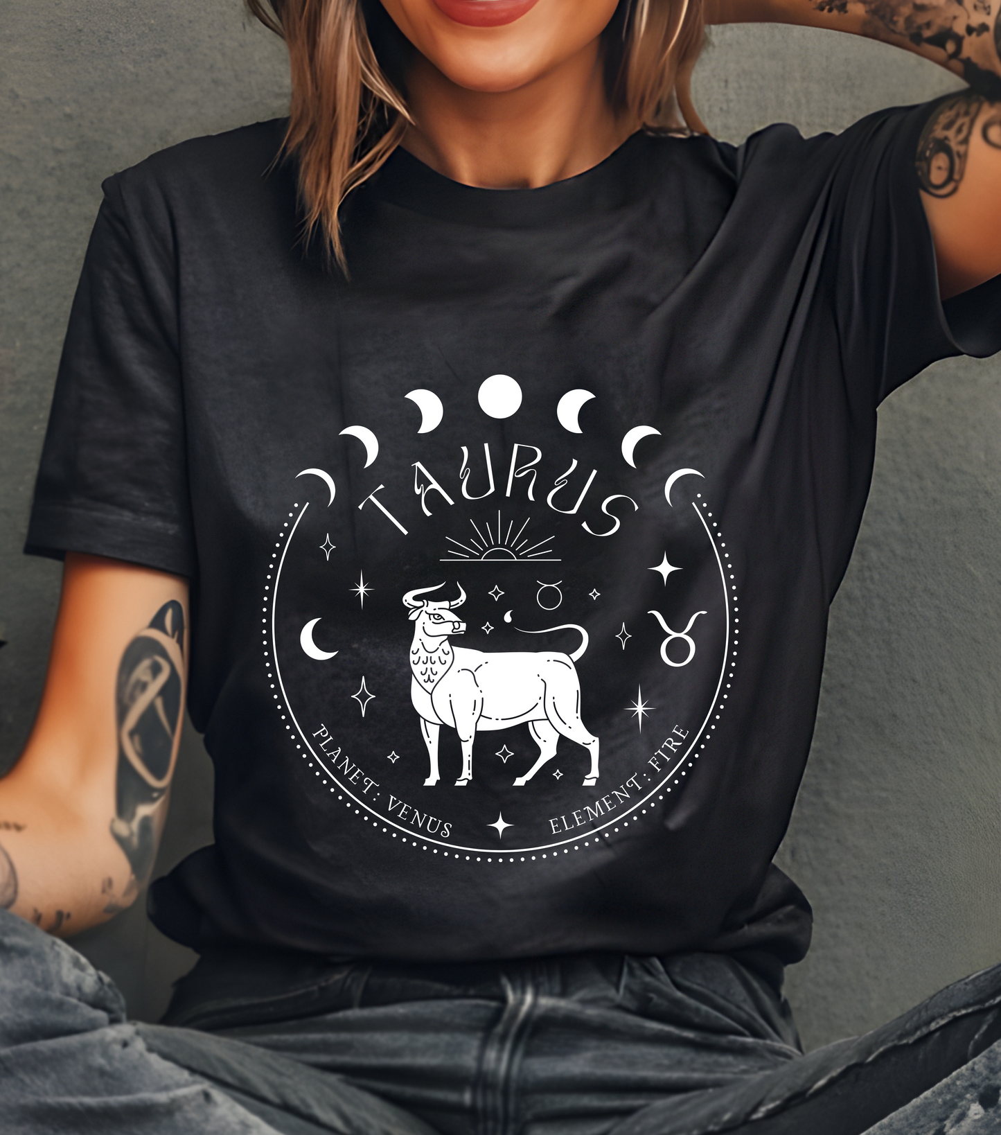 Taurus Zodiac T-Shirt | Star Sign Spiritual Shirt | Astrology Gift For Him or Her | Yoga Meditation Astrological | Unisex Men & Women's T-Shirt