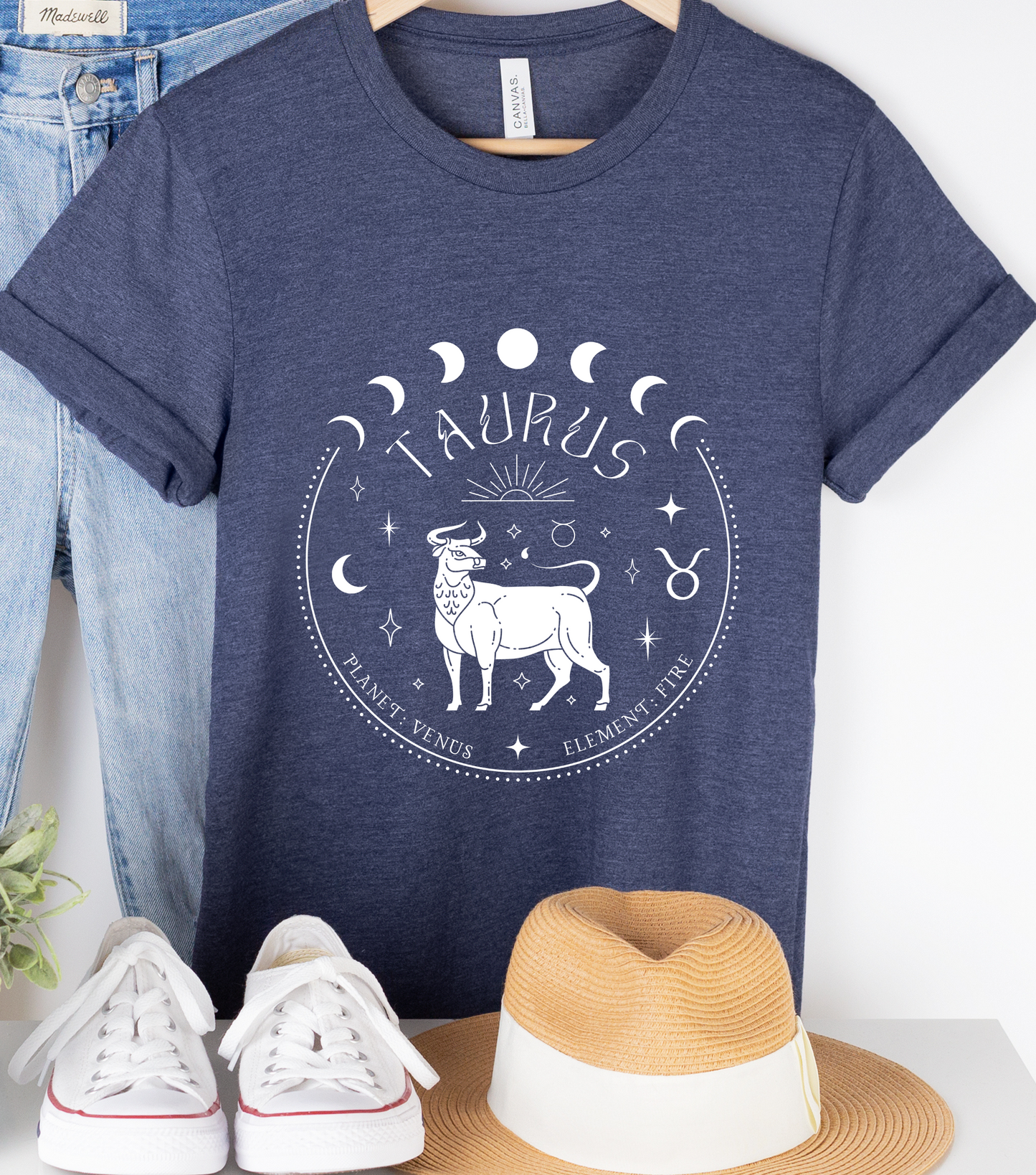 Taurus Zodiac T-Shirt | Star Sign Spiritual Shirt | Astrology Gift For Him or Her | Yoga Meditation Astrological | Unisex Men & Women's T-Shirt