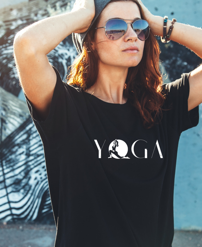 Cute Yoga Tee | Meditation Yoga | High Frequency Spiritual Apparel | Gift For Him or Her | Unisex Men & Women's T-Shirt | 5D Tees